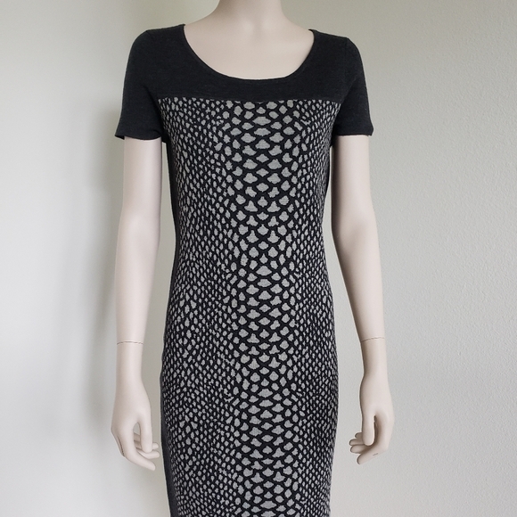 NWT Magaschoni Dress XS Sweater Slip-on Short Wool Crew Neck Short Sleeve Office - Picture 4 of 14